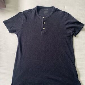 Vince blue navy Henley shirt size medium m gucci Louis Vuitton Dior bape nike